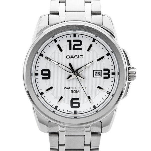 Casio MTP-1314D-7A Enticer Series Analog White Dial Stainless Steel Men's Watch